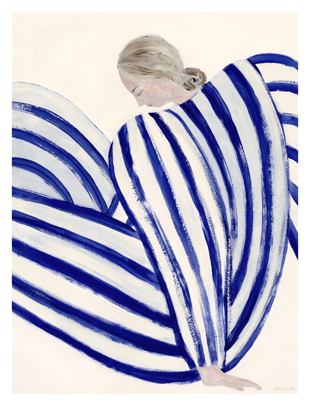 Blue Stripe At Concorde by Sofia Lind