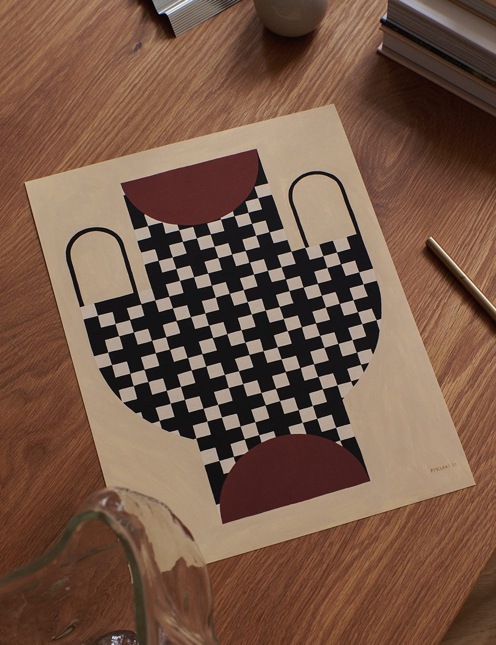 Vase With Cross Pattern by Studio Paradissi