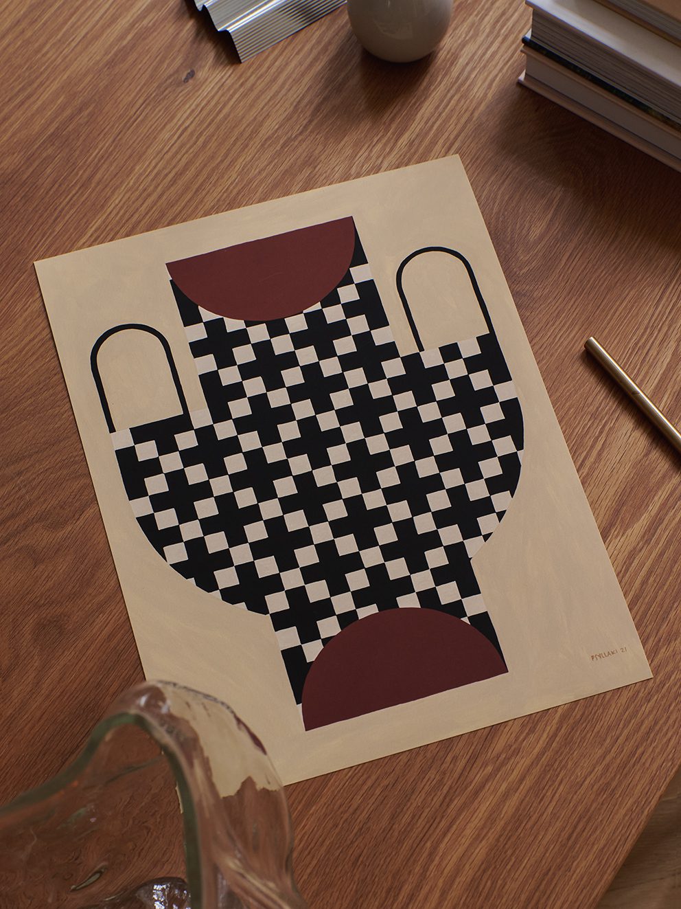 Vase With Cross Pattern by Studio Paradissi