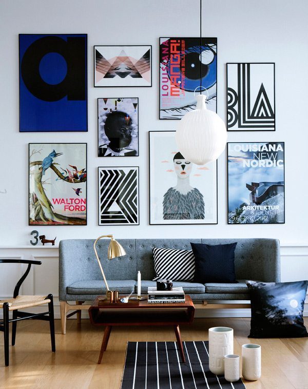 Poster wall | Via theposterclub.com