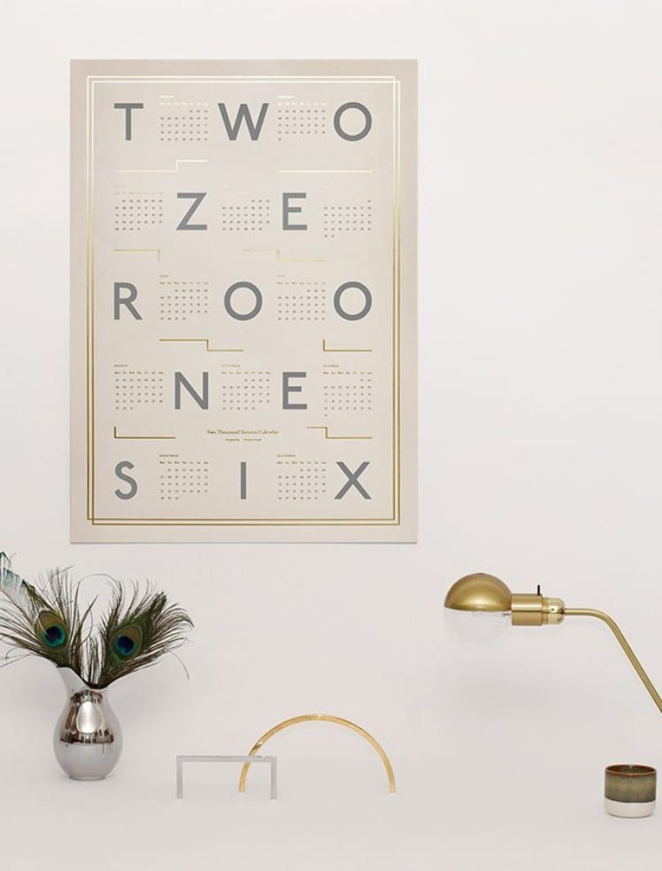 Two Zero One Six | via ThePosterClub.com