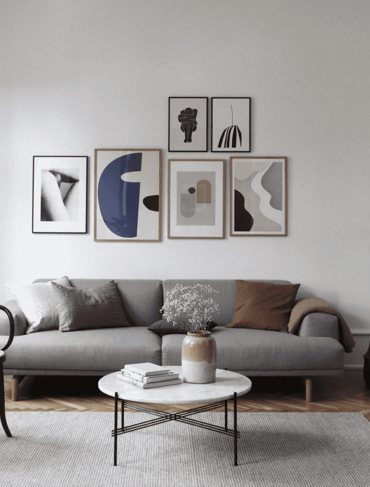 Picturous art wall | via ThePosterClub.com