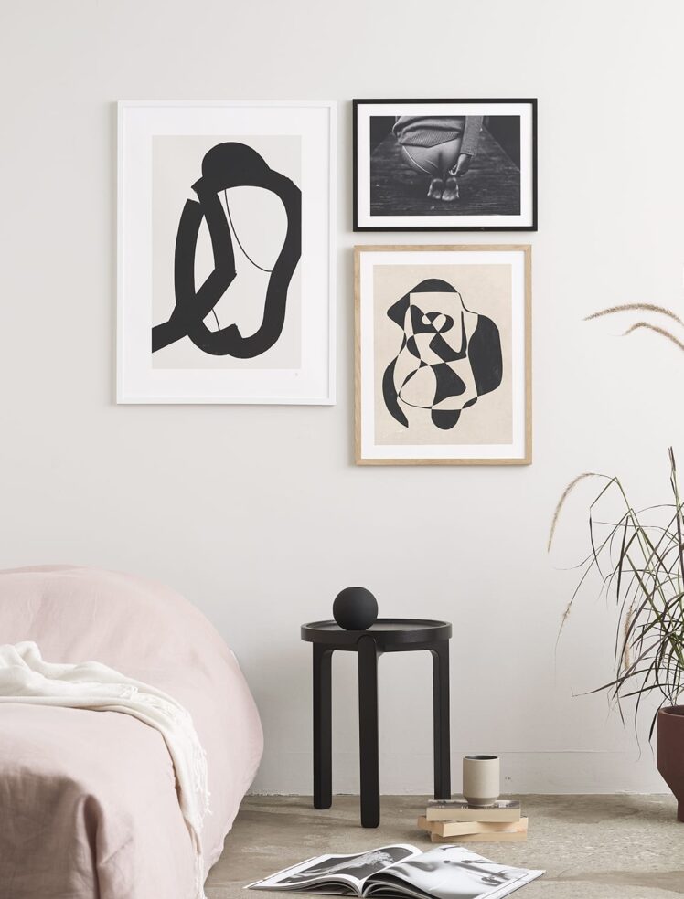 Artsy bedroom | via ThePosterClub.com