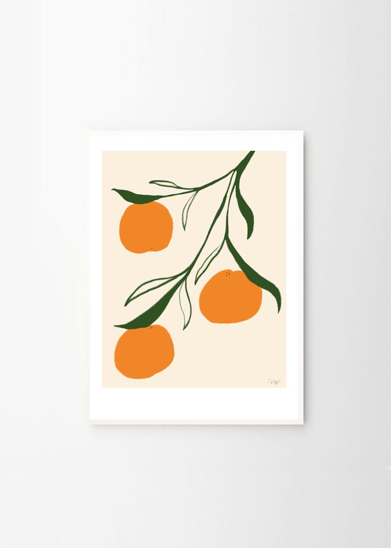 Anna Mörner art print | Orange | theposterclub.com