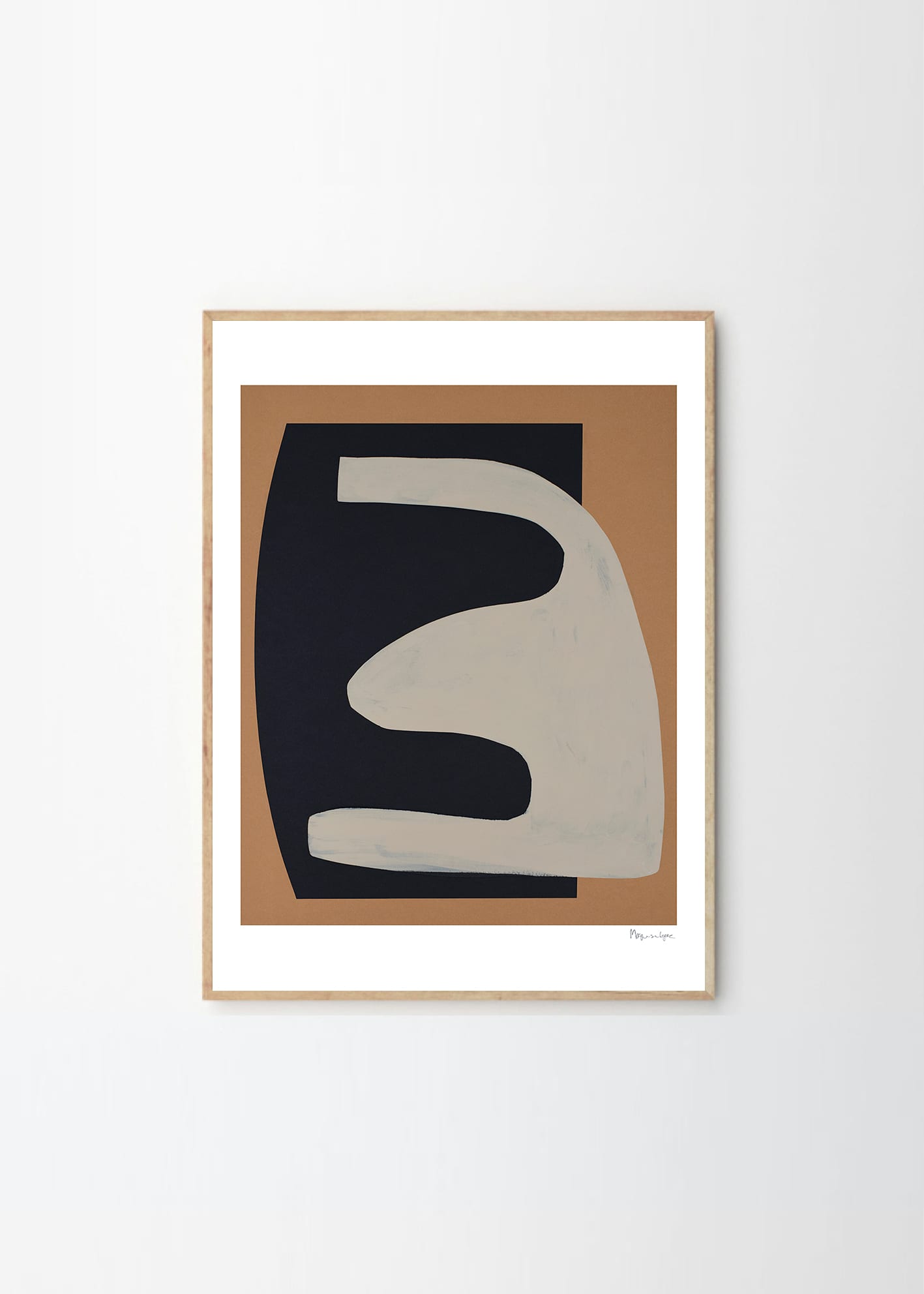 在庫有り送料無料 Poster  Frame × Berit Mogensen Lopez ポスター/アートプリント 50×70cm Beige  アート | oorwullies.com