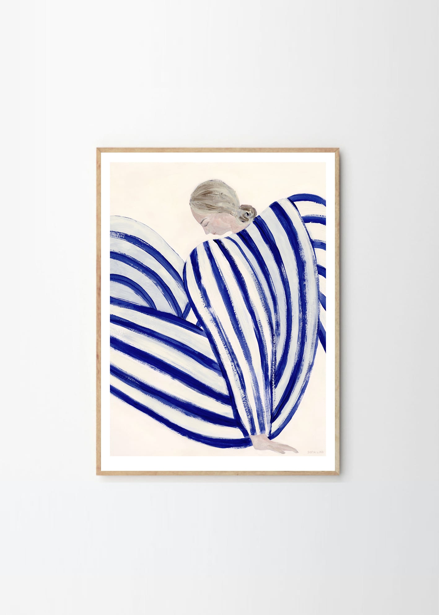 Sofia Lind, Blue Stripe At Concorde art print for THE POSTER CLUB