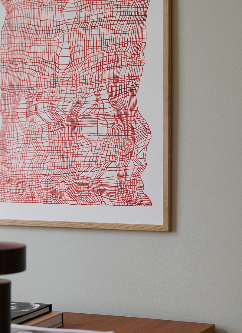 Ana Frois, Timeline Black art print - THE POSTER CLUB