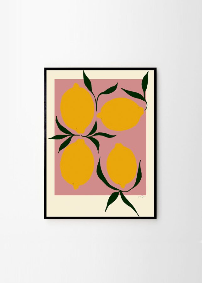Anna Mörner art print | Pink Lemon | theposterclub.com