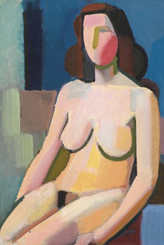 Vilhelm Lundstrom - Seated Female Nude 1940