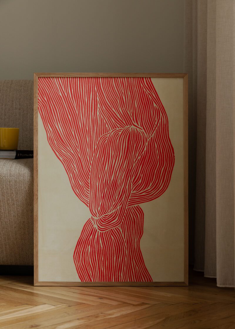 Rebecca Hein - The Line Red art print in Perfect Pair Edit No. 005
