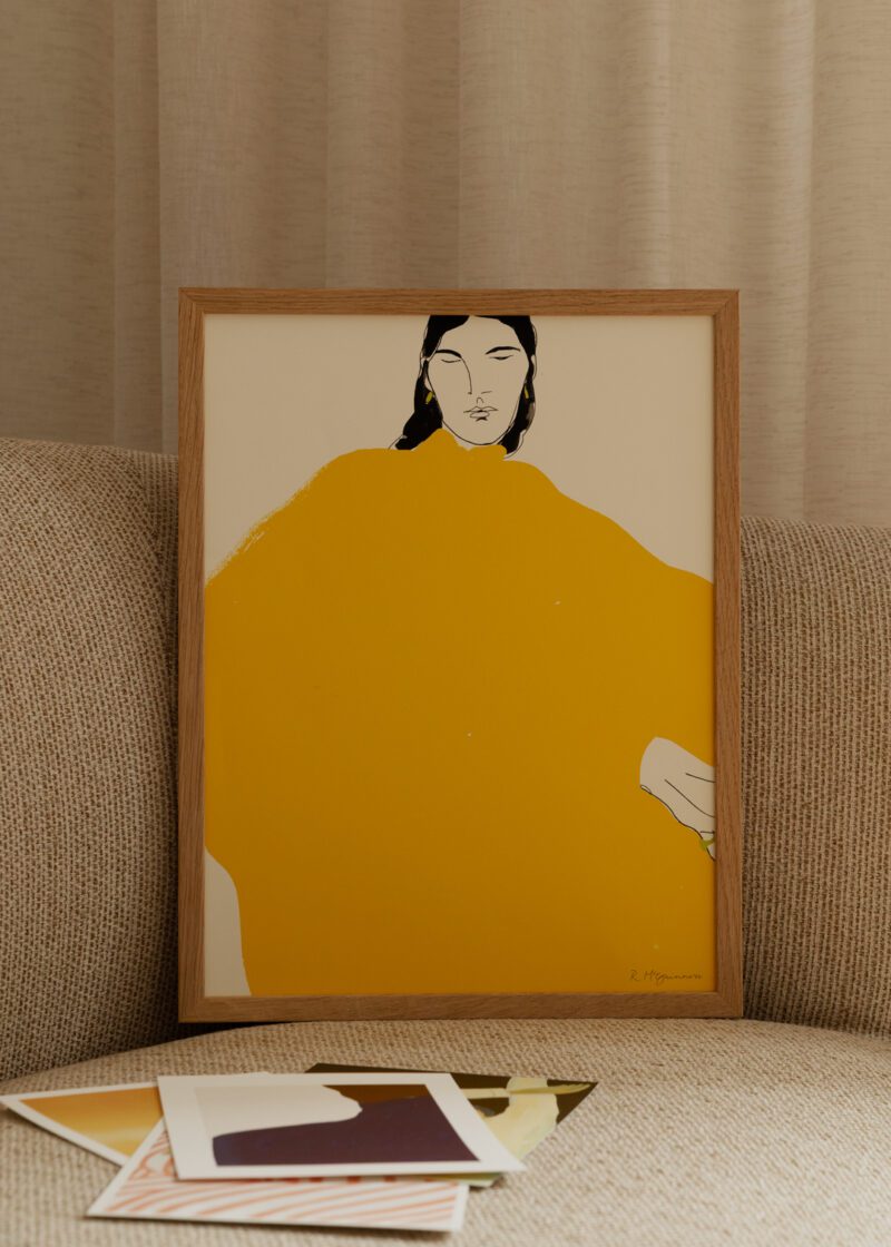 Rosie McGuinness - Yellow Dress art print in Perfect Pair Edit No. 005