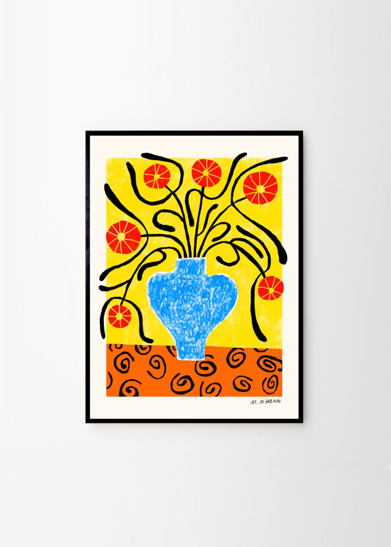 Madelen Möllard - Flowers In Blue Vase