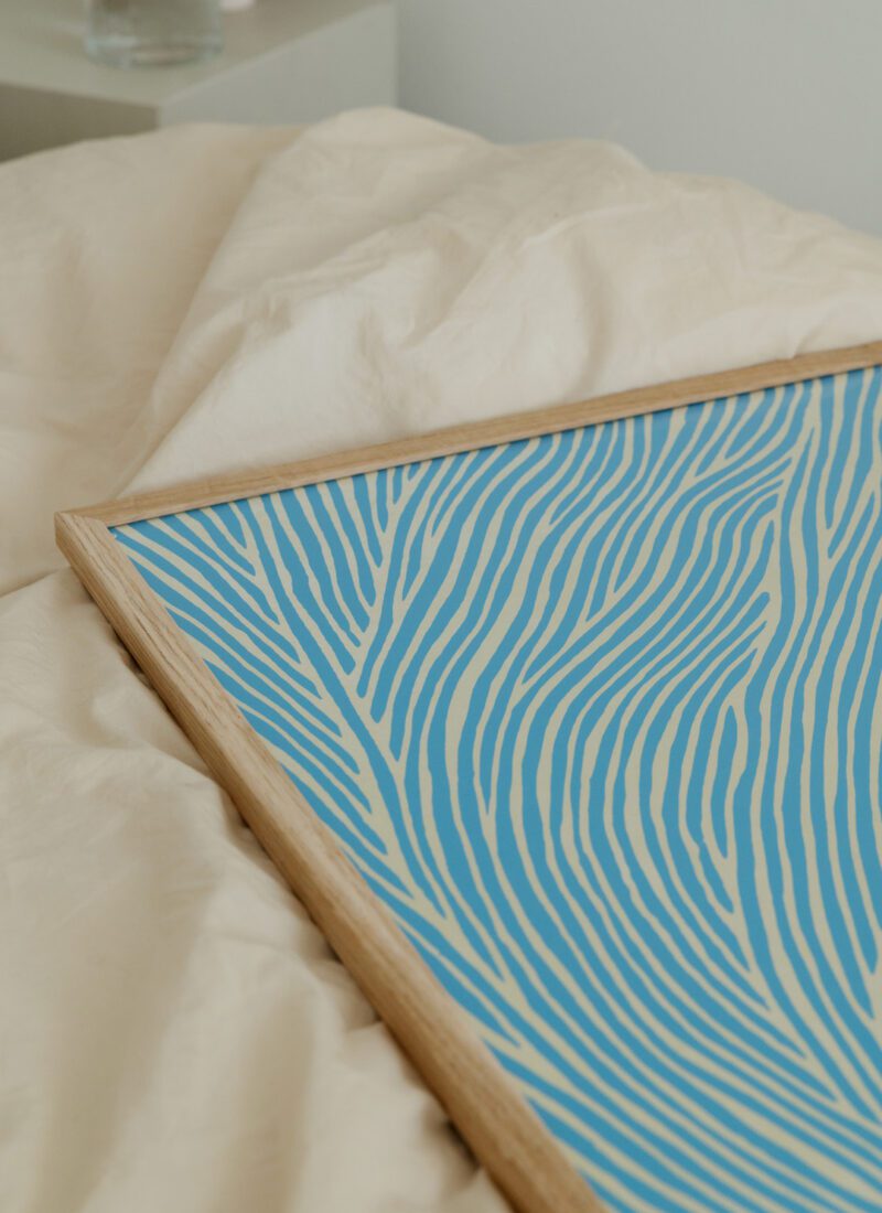 Rebecca Hein, art print The Line - Blue - The Poster Club