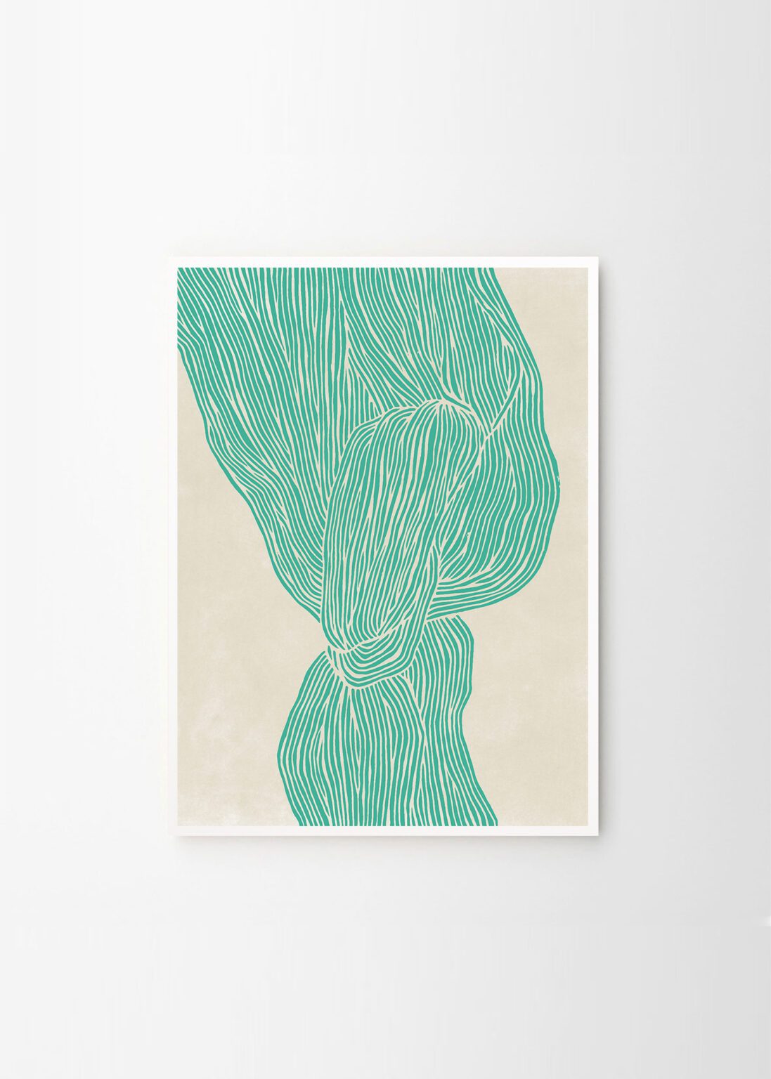 Rebecca Hein, art print The Line - Green - The Poster Club