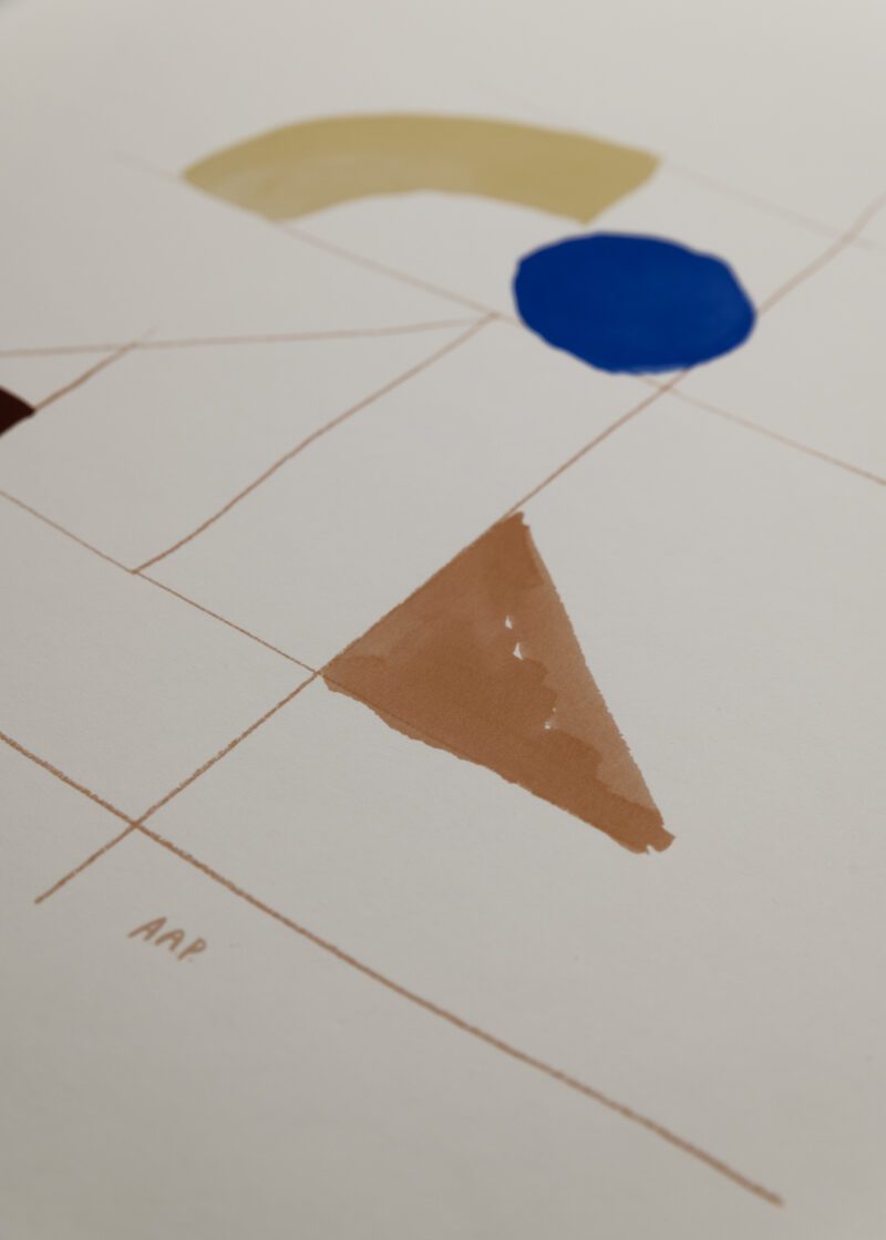 Another Art Project - The Blue Dot art print