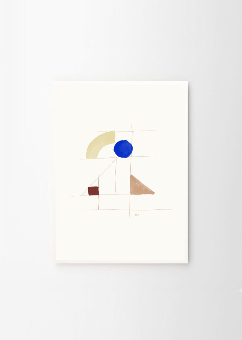 Another Art Project - The Blue Dot art print