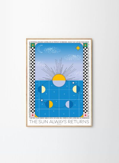 'The Sun Always Returns' art print by Signe Bagger