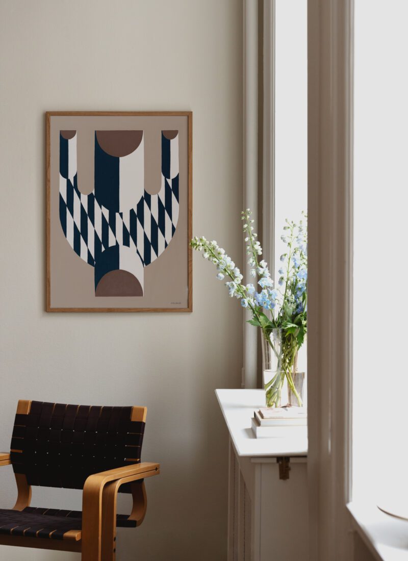 Studio Paradissi, Vase with Diagonal Pattern - The Poster Club