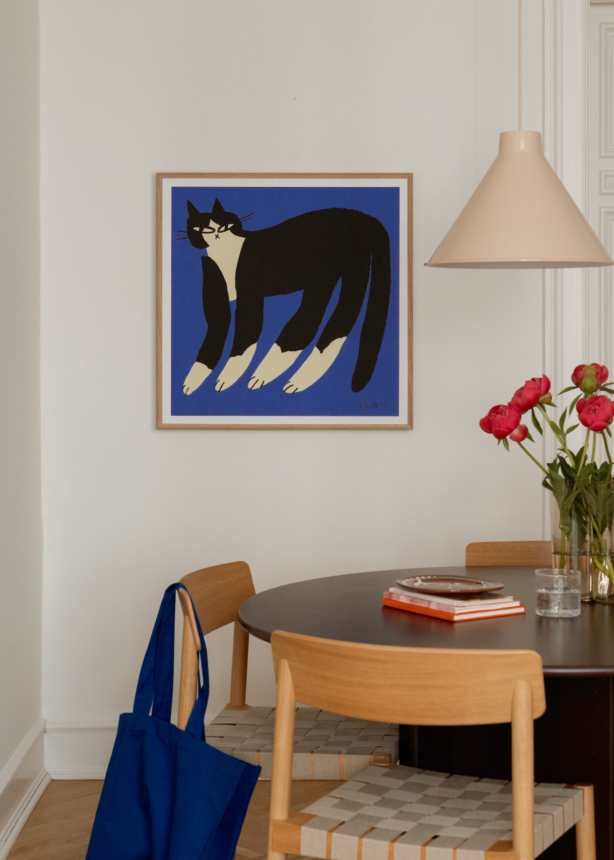 THE ストア POSTER CLUB x Eniko Katalin Eged | Cat in Blue