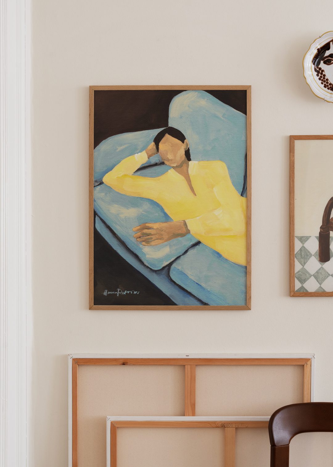 Hanna Peterson, Blue Sofa - THE POSTER CLUB