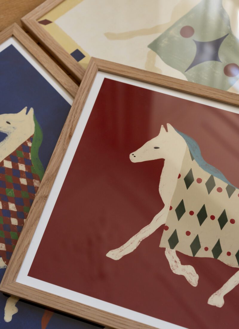 Lucrecia Rey Caro - Horse Geometri art print - The Poster Club