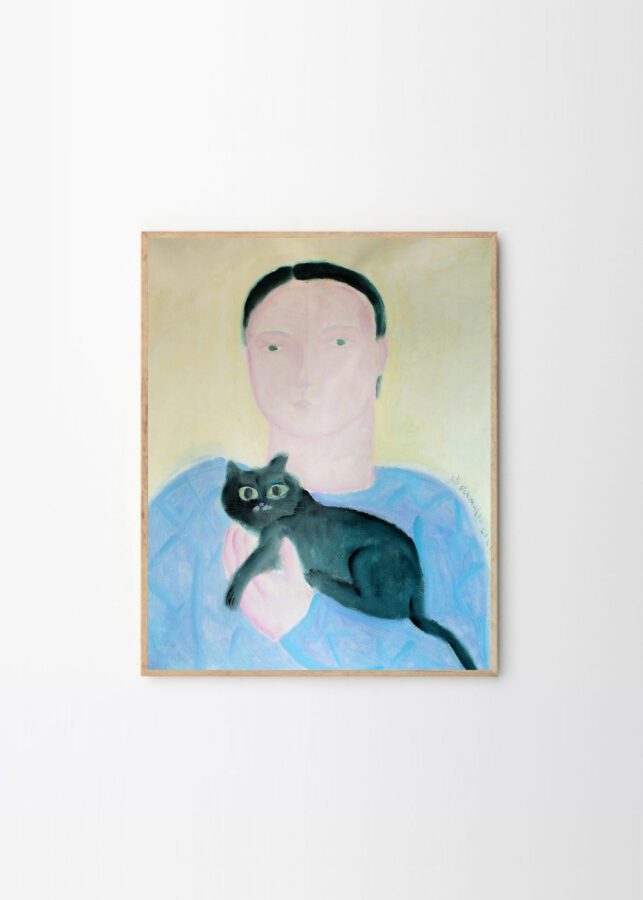 Boy Holding a Cat by Oamul