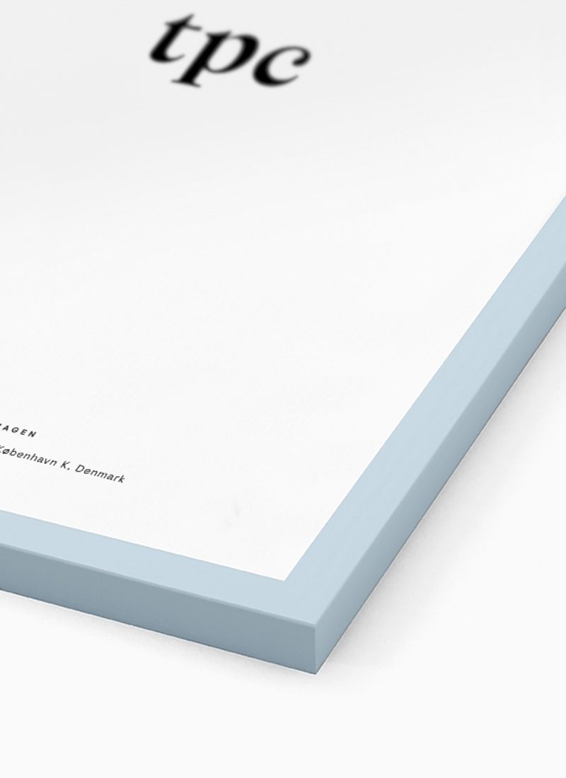 Light Blue Wood Frame