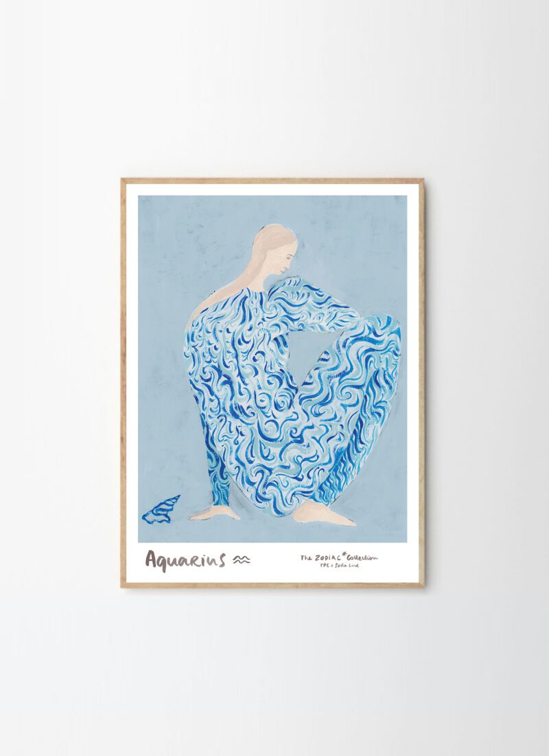 Airポスタークラブ SOFIA LIND うお座 Sofia_Lind_Aquarius_Frame_Oak_