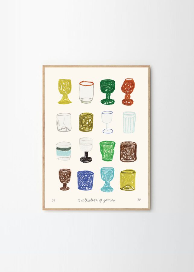 A Collection of Glasses by Isabelle Vandeplassche