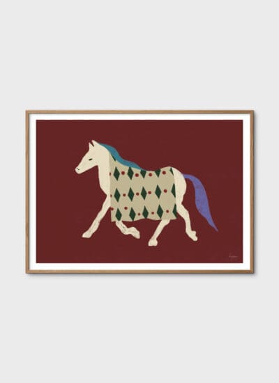 Horse Bordo by Lucrecia Rey Caro