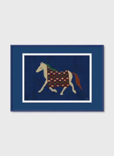 Lucrecia Rey Caro - Horse Bordo art print - The Poster Club