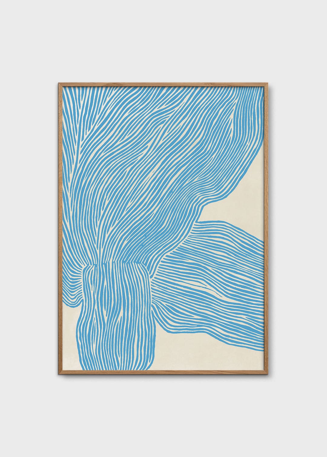 Rebecca Hein, art print The Line - Blue - The Poster Club