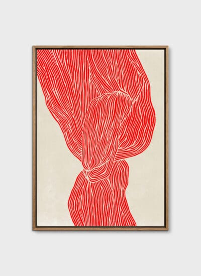The Line - Red by Rebecca Hein Canvas