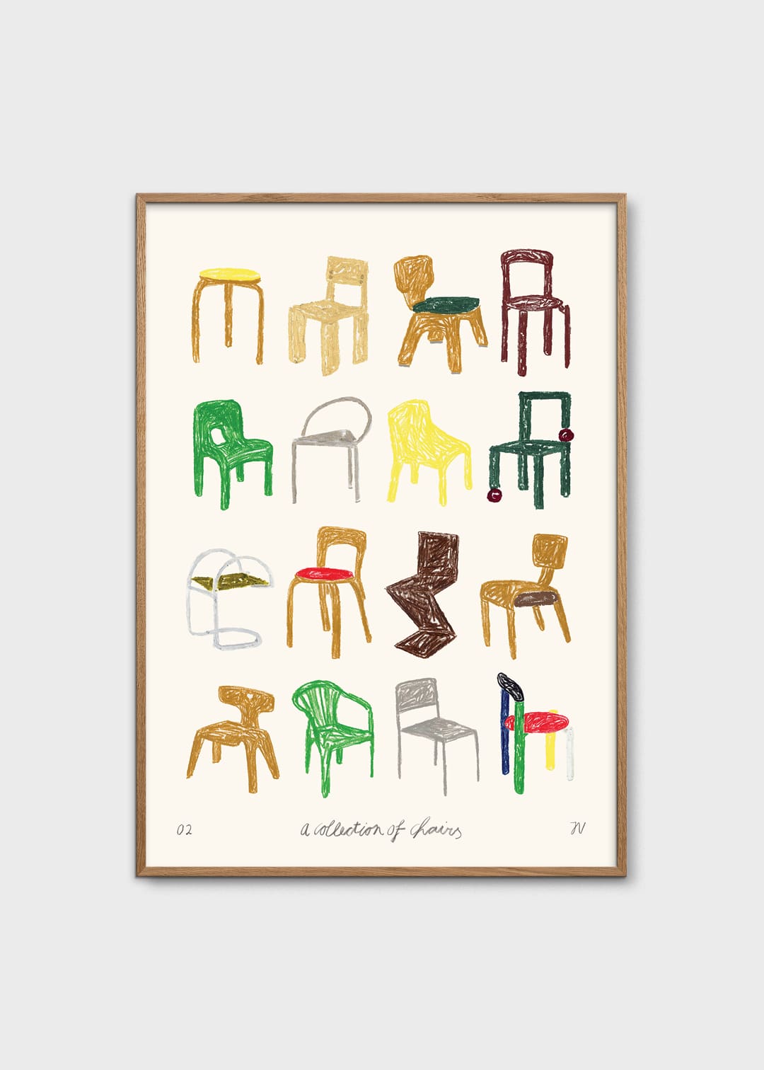 Isabelle Vandeplassche, A Collection of Chairs - The Poster Club