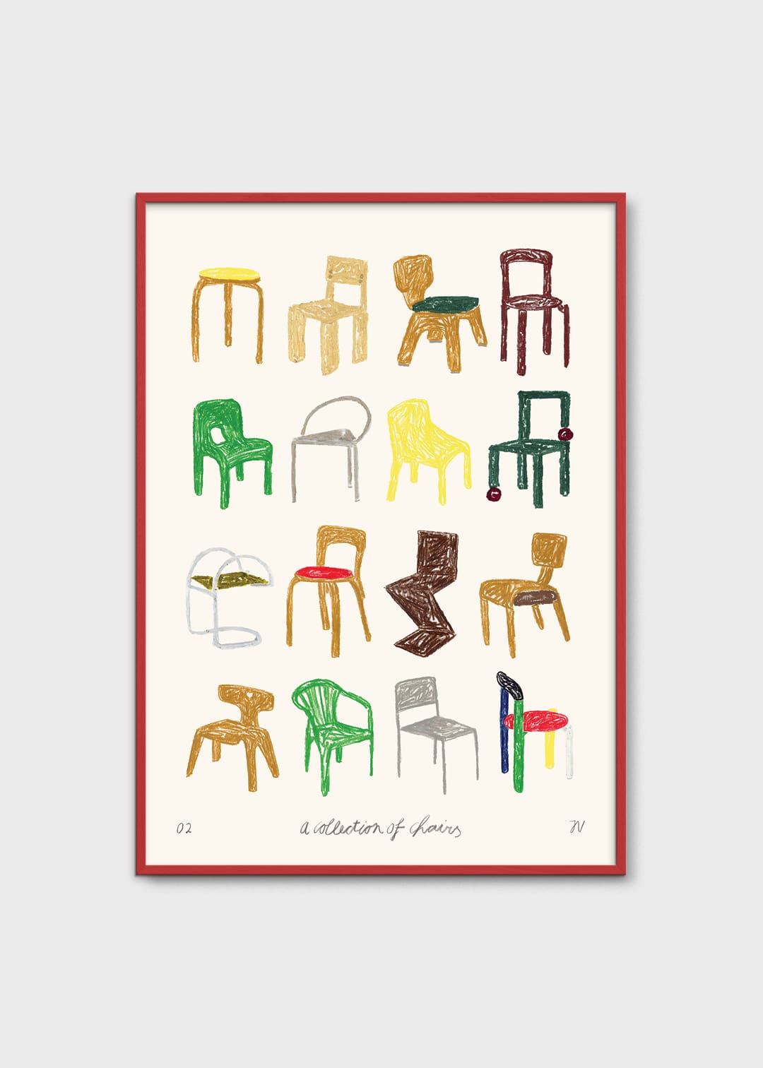 Isabelle Vandeplassche, A Collection of Chairs - The Poster Club