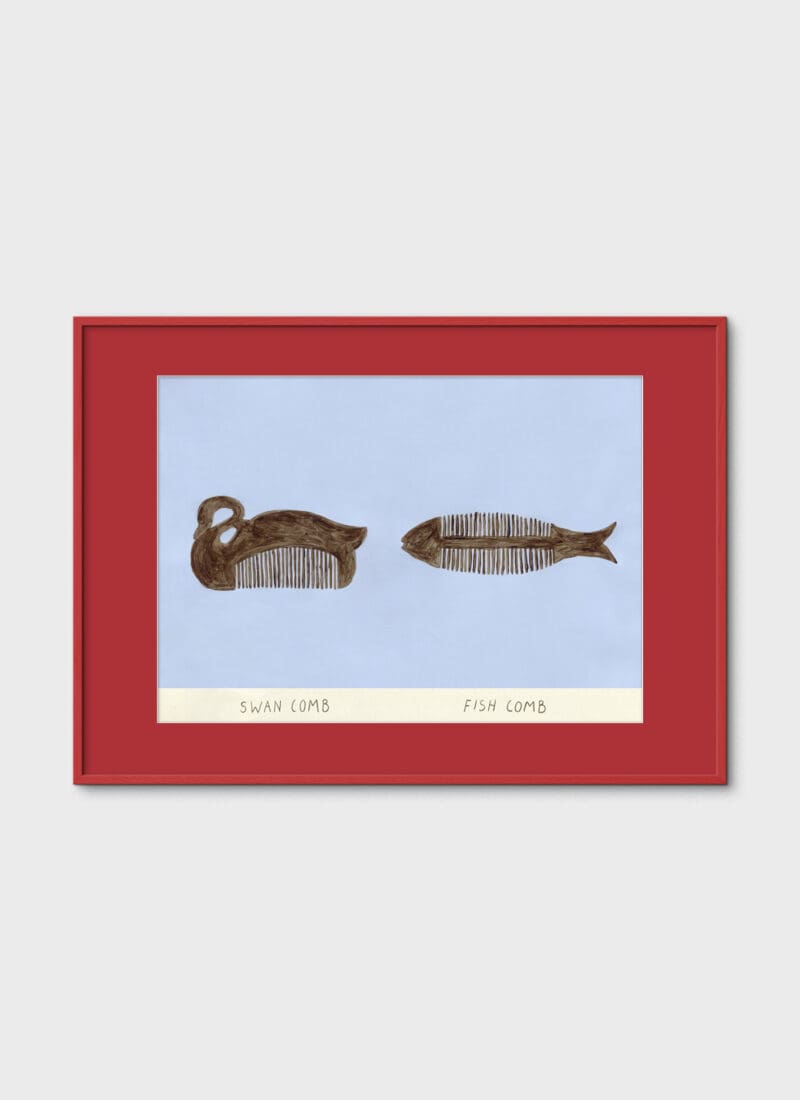 Swan and Fish Comb